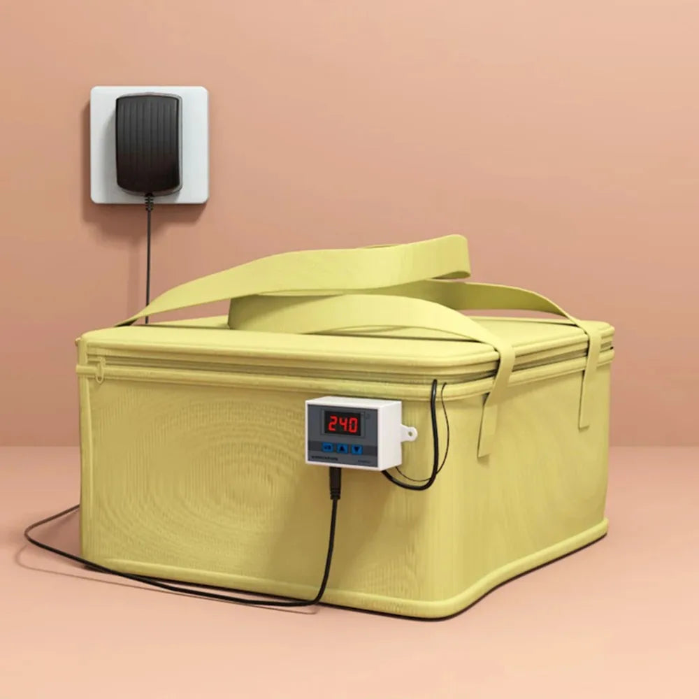 HeatNest- Dough Proofing Box with Heating Pad Foldable Bread Proofer Precise Temperature Control Sourdough Starter Box