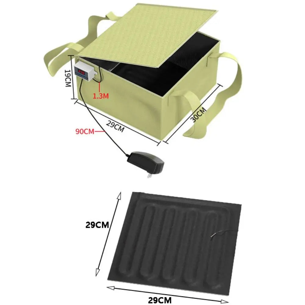 HeatNest- Dough Proofing Box with Heating Pad Foldable Bread Proofer Precise Temperature Control Sourdough Starter Box