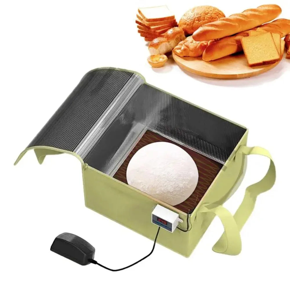 HeatNest- Dough Proofing Box with Heating Pad Foldable Bread Proofer Precise Temperature Control Sourdough Starter Box