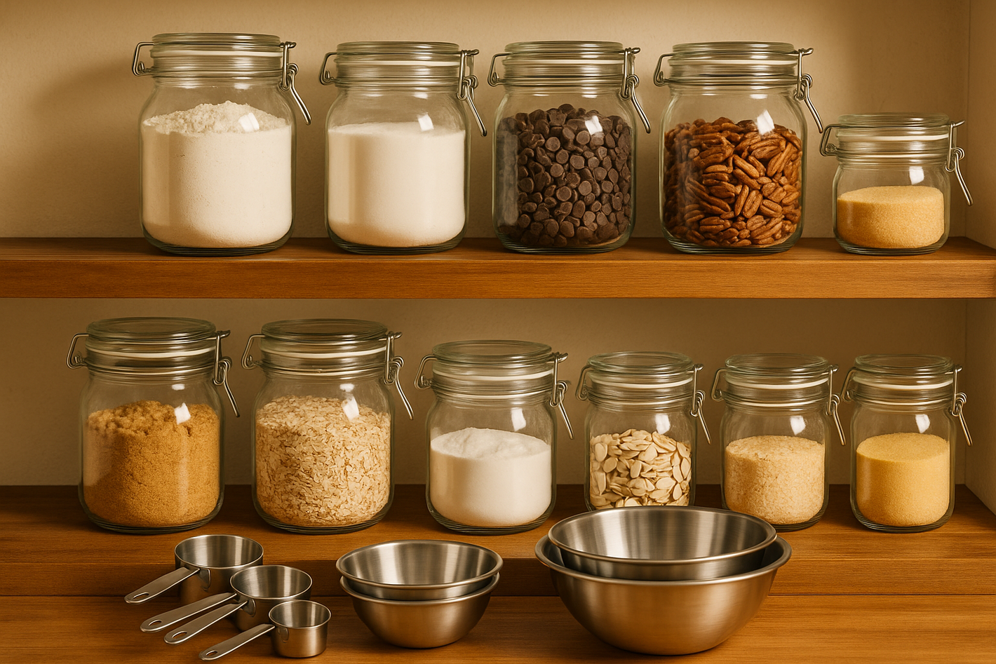 Moderate capacity fits various ingredient needs